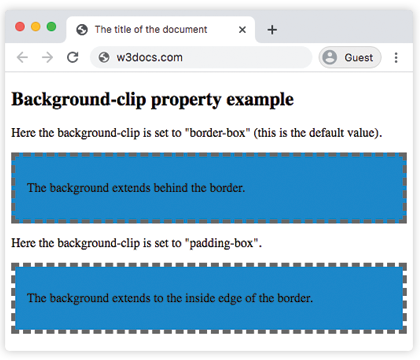 Свойство CSS background-clip