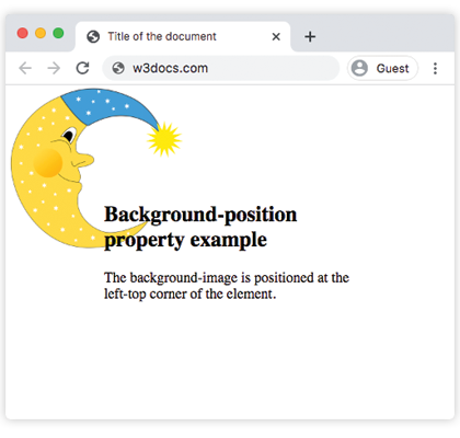 Свойство background-position