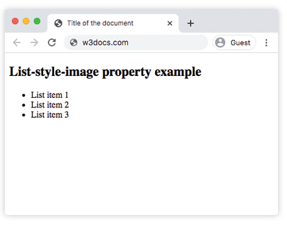 Свойство CSS list-style-image