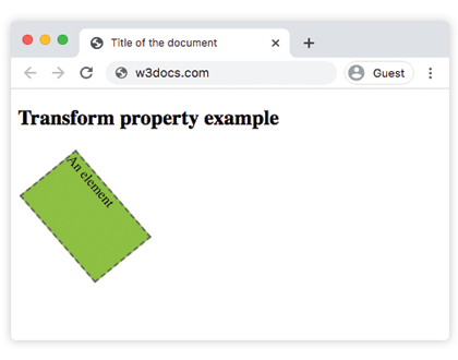 CSS transform — несколько значений