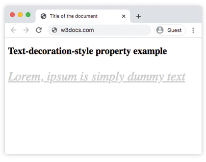 Список значений CSS text-decoration-skip